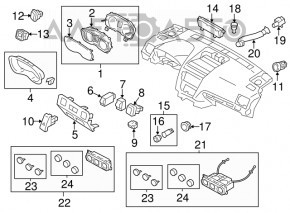 Panoul de instrumente Subaru XV Crosstrek 13-17 88k