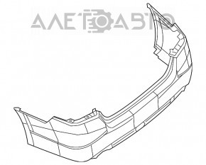 Бампер задний голый Nissan Altima 16-18 рест