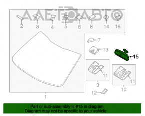 Oglindă interioară cu auto-întunecare pentru Hyundai Elantra AD 17-20, cu control.