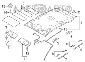 Capota dreapta Hyundai Tucson 16-20, neagra.