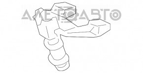 Injectoarele de spălare a farurilor stânga pentru Lexus RX400h 04-09 sunt rupte.