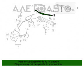 Frânghie de ștergător dreapta Toyota Highlander 08-13