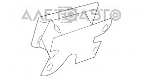 Colțul amplificatorului de bara spate stânga Nissan Maxima A36 16- nou OEM original