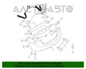 Suportul pentru bara spate dreapta Nissan Rogue 07-12