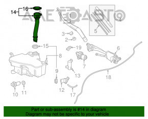 Duza gatului stergatorului de parbriz Lexus IS 14-20 nou OEM original