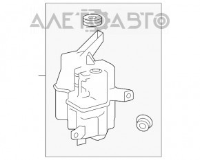 Rezervorul de spălare a parbrizului pentru Toyota Prius V 12-17 cu 2 motoare fără gât, nou, original OEM.