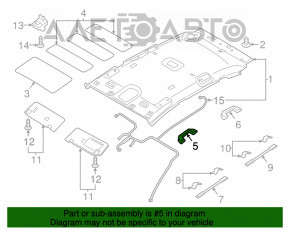 Maner plafon stânga față Hyundai Tucson 16-20 gri.