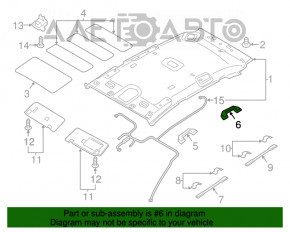 Ручка потолка задняя левая Hyundai Tucson 16-21 серая