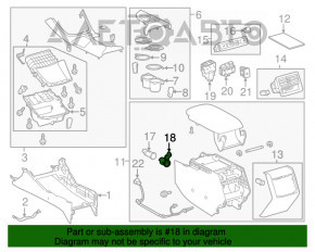 Priza de brichetă, USB și AUX a consolei centrale Toyota Avalon 13-18