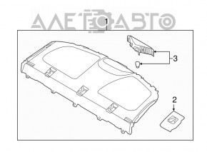 Raftul din spate Hyundai Elantra UD 11-16