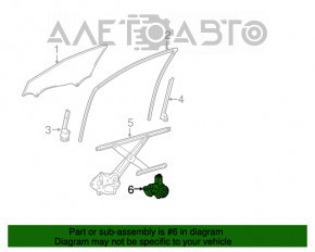 Motorul geamului electric din față dreapta pentru Lexus ES300h ES350 13-18