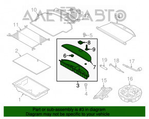 Tava portbagajului din față Hyundai Santa FE Sport 13-18 din polistiren