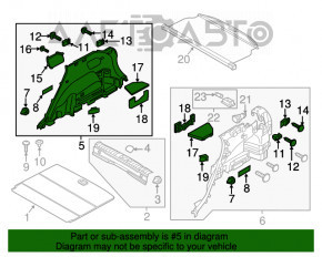 Capacul arcului drept Hyundai Tucson 16-20