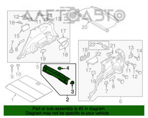 Capacul portbagajului Hyundai Tucson 16-20, nou, original OEM