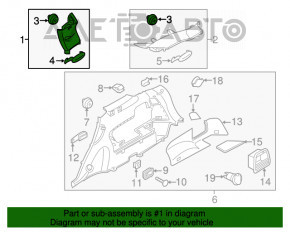 Capac spate stânga Kia Sorento 16-20 gri