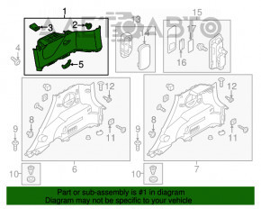 Capac spate dreapta Kia Soul 14-19