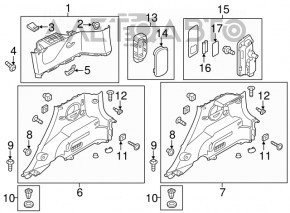 Capac spate dreapta Kia Soul 14-19