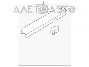 Capac prag dreapta fata Kia Optima 11-15, neagra