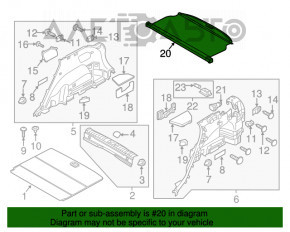 Capac portbagaj Hyundai Tucson 16-20 negru