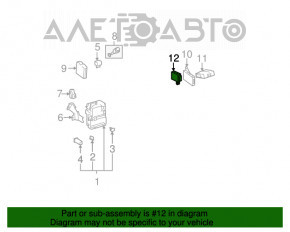 Modulul computerizat de control al poziției scaunului cu memorie Toyota Avalon 13-18