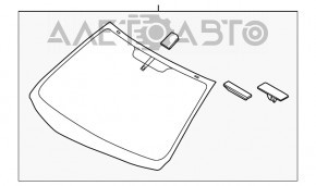 Лобовое стекло Hyundai Elantra UD 11-16