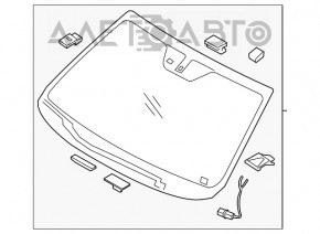 Лобовое стекло Kia Sorento 16-20 defog, deicer