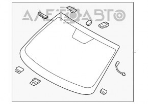 Лобовое стекло Hyundai Tucson 16-18 defog