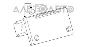 Monitor, display, navigație Toyota Prius 50 16- fără card