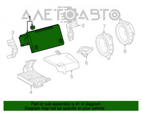 Monitor, display, navigație Toyota Prius 50 16- fără card, zgârieturi