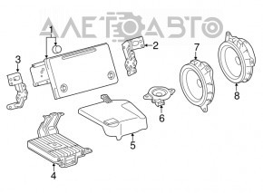 Monitor, display, navigație Toyota Prius 50 16- fără card, zgârietură