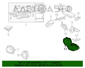 Subwoofer Lexus RX350 RX450h 16-22