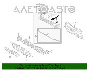 Garnitura stergator parbriz stanga Kia Optima 11-15