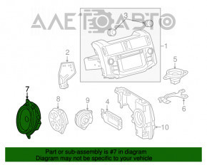 Динамик дверной передний левый JBL Toyota Prius 30 10-15