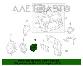 Difuzor spate stânga Toyota Highlander 14-19