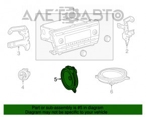 Динамик задний левый Toyota Prius V 12-17