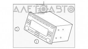 Магнитофон радио проигрыватель Subaru Forester 08-13 SH