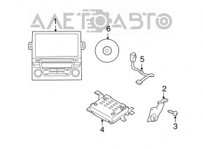 Monitor, display, navigație Subaru Outback 10-14