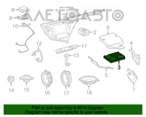 Amplificator JBL pentru Toyota Camry v70 18-