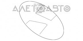 Emblemele de pe podium pentru Hyundai Sonata 11-15, noi, originale OEM.