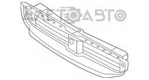 Deflectorul grilei radiatorului Hyundai Sonata 11-15 hibrid