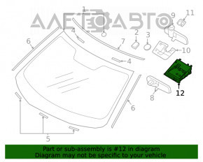 Camera frontală de control al benzii Mitsubishi Eclipse Cross 18-