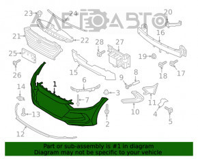 Bara fata goala Hyundai Elantra AD 17-18, noua, neoriginala