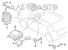 Senzor airbag dreapta spate Mitsubishi Eclipse Cross 18-