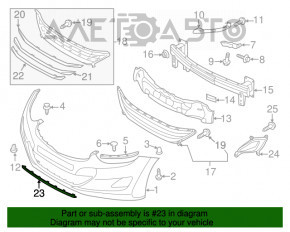 Buza bara fata Hyundai Elantra UD 11-13, noua, originala OEM.