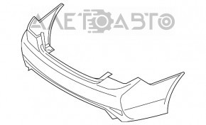 Bara spate goală Hyundai Sonata 11-15 hibrid