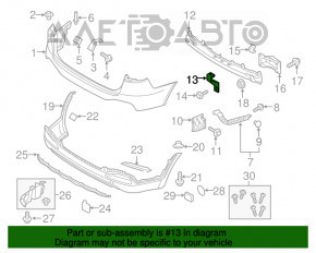 Suportul pentru bara spate, dreapta, jos, Kia Sorento 16-20