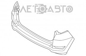 Bara spate goală Hyundai Tucson 16-18 pre-restilizare cu senzori de parcare.