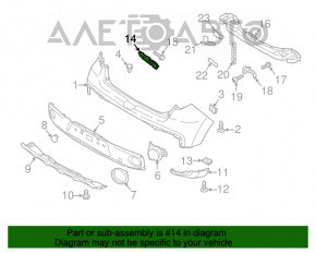 Suportul pentru bara spate dreapta Kia Soul 14-19