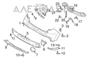 Suport bara spate dreapta Kia Soul 14-19 nou original OEM