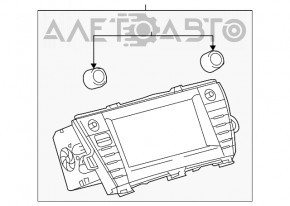 Монитор, дисплей Toyota Prius V 15-17 рест